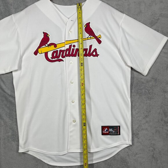 Albert Pujols St. Louis Cardinals Majestic MLB Jersey White Mens Size‎ Large NWT - Picture 6 of 8